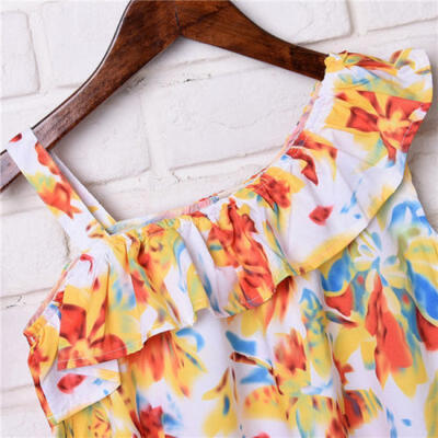

Toddler Kids Baby Girl Sleeveless Floral Party Pageant Dress Sundress Clothes