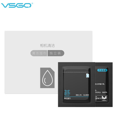 

VSGO V-T01 Weigao lens paper lens paper glasses paper camera SLR mobile phone screen microscope professional cleaning wipes disposable 60 tablets