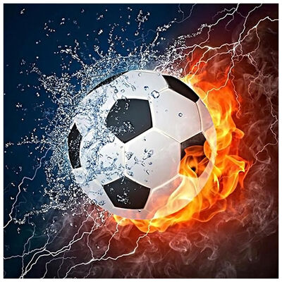 

UpperX Full Square Diamond 5D DIY Diamond Painting "Football" Embroidery Cross Stitch Rhinestone Mosaic Painting Home Decor