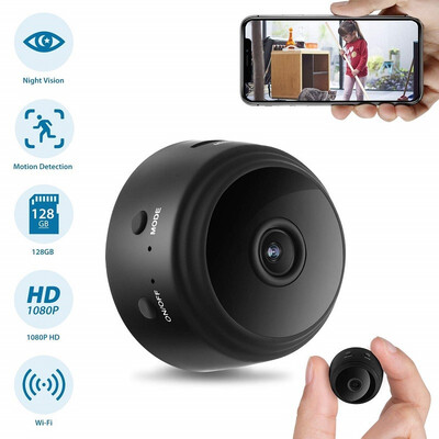 

Mini Camera WIFI HD 1080P Spy Camera Wireless Hidden Camera Indoor Security Nanny Cam Baby Motion Detection Night Vision