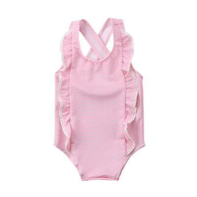 

Toddler Kids Baby Girls Striped Bikini Swimwear Swimsuit Bathing Suit Beachwear