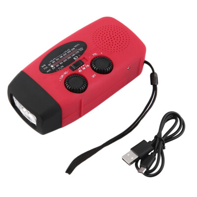 

Emergency Hand Crank Generator Solar AM/FM/WB Radio Flashlight Charger