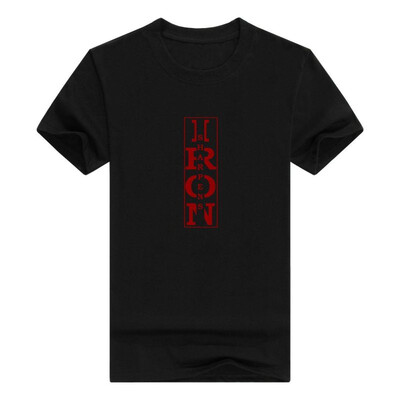 

Christian Religious Men Tshirt Iron Sharpens Iron Bible Verse