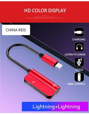 

2in1 Charging Listening Music Nylon Braid Multi-function ios lightningTo 35mm Audio&ios lightning Switch Cable Applicable To