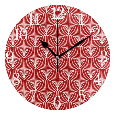 

Wall Clock Arabic Numerals Design Sea Shel Round