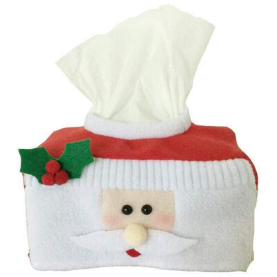 

UpperX Christmas Style Santa Claus Belt Felt Tissue Box Case Holder Cute Home Decoration