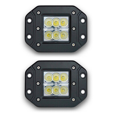 

2PCs 18W Car Floodlight Lamp Waterproof IP67 Car LED Headlight Working LED Light 12V