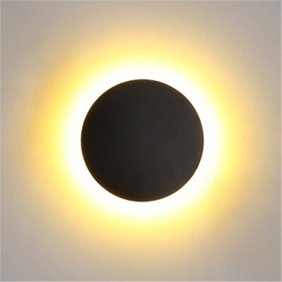 

Baycheer HL483366 Modern Style Warm Light 59"Wide LED Round Wall Light Fixture in Black