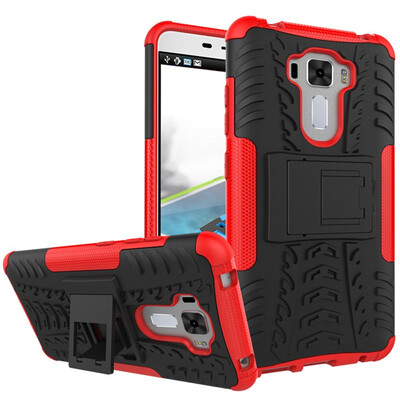 

Fivice Zenfone 3 LaserZC551KL Case TPU anti-fall tire pattern back clip bracket phone case