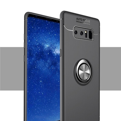 

Fivice Samsung Galaxy Note 8 case TPU metal ring shell magnetic bracket soft shell