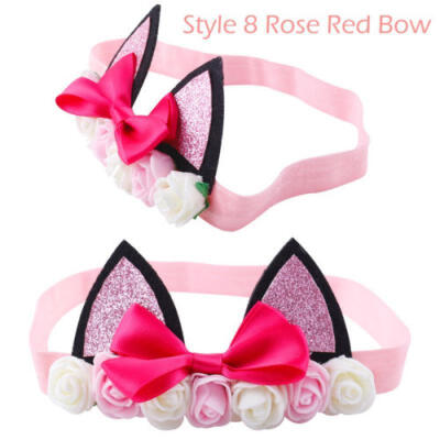 

Cute Baby Girls Toddler Newborn Wedding Headband Headwear Hair Bow Accessories