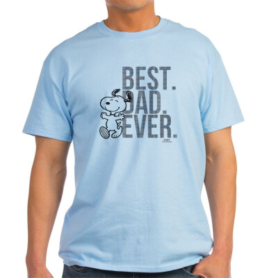 

CafePress Snoopy Best Dad Ever Light T-Shirt - 100 Cotton T-Shirt