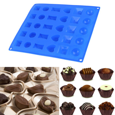 

30 Holes Multi Pattern Silicone Mould Cake Baking Decor Candy Chocolate Mold