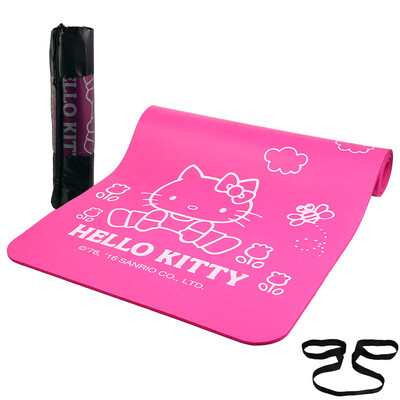 

Hello Kitty (Hello Kitty) для начинающей йоги коврик не скользит движение мата расширилось утолщенный фитнес-мат детского танца фиолетового одеяла HBD50550