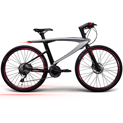 

Letv Le Super Bike Road Bike Siflak 26-inch 30-speed Shimano hydraulic disc brake Toray T700 carbon fiber silver
