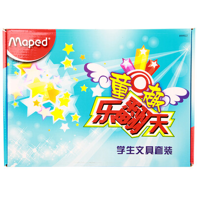 

Maede Maped CH899922 child fun overturned spree pencil rubber pencil sharpener ruler scissors pen