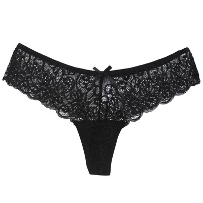 

Fashion Women Underwear Solid Lace Thongs Panties T Word Pants Ladies Briefs