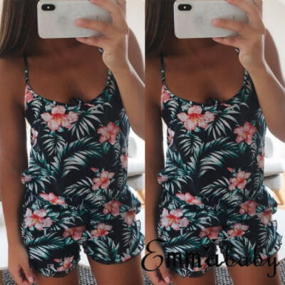 

HOT Womens Fashion Playsuit Ladies Jumpsuit Summer Beach Mini Shorts Dress