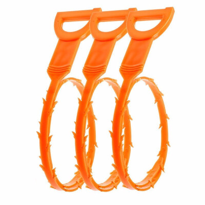 

Outdoor 3 Pack Drain Snake Hair Drain Clog Remover Cleaning Tool