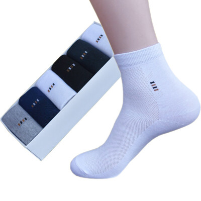 

LifeWheel Men Antibacterial Breathable Cotton Casual Athletic Box Socks 6 Pair