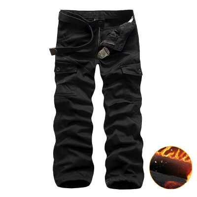 

AOWOLF High Quality Cotton Winter Warm New Plus Size Mens Camouflage Pants Trousers With Suede Inside Y1005