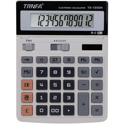 

Письмо TRNFA TA-1200H качая головой большой экран двойной мощности 12-значный калькулятор финансового калькулятора