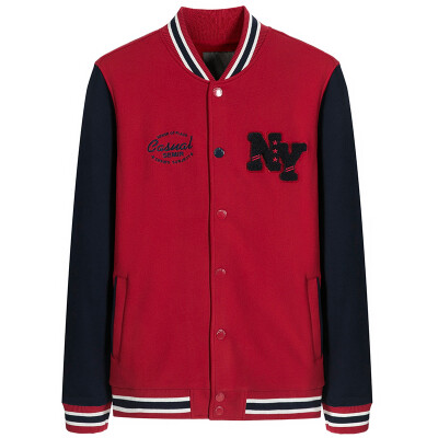 

Semir (Semir) NYC куртки мужчины мужчины хит цвет сшивание письма вышитые патч бейсбол куртки пальто 10315081006 китайский красный L