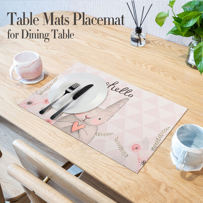 

Placemat Table Mats for Dining Table PVC Skid-proof Heat-Resistant for Kitchen