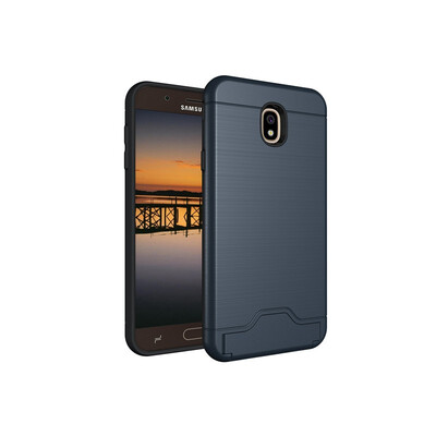

Fivice Samsung J7 2018 Case TPU all-inclusive anti-drop brushed card with bracket mobile phone case