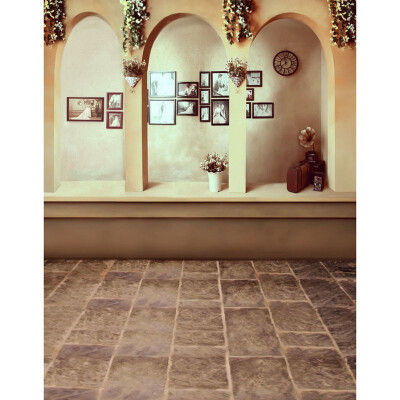

Stone Floor Photo Backdrop 57FT Vinyl Fabric Cloth Digital Printing Photo Background s-2335