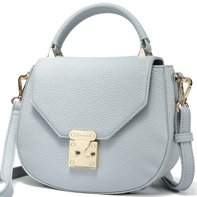 

PLOVER Ladies Shoulder Bag Retro Lock Handle Shoulder Purple Bag P16202L084J Light Blue