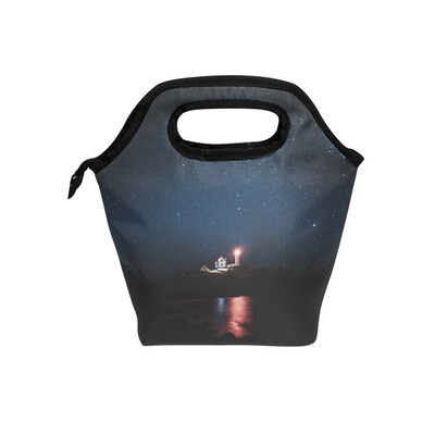 

Lunch Bag Shining Bank Tote Travel Picnic Insulated Handbags Portable Zipper Lunch Bag Box
