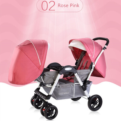 

Twins Baby stroller Can Sit Down And Fold Babys Face To Face trolley