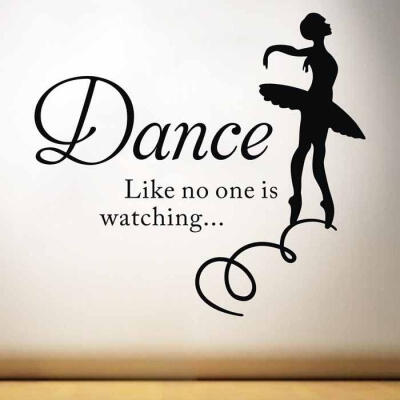 

Ballet Girls Dance Quote Vinyl Art Wall Sticker Decal Kids Room Decor Removable