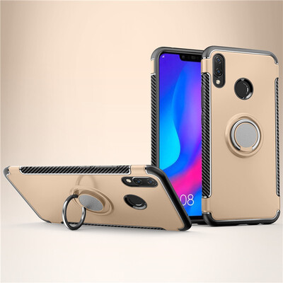 

Fivice Huawei nova 3i case PC metal ring shell magnetic car bracket TPU phone case