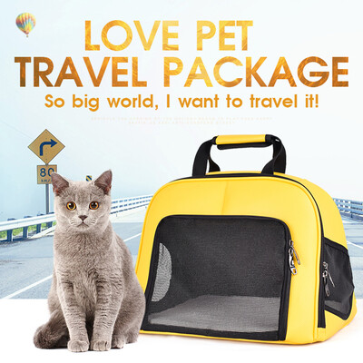 

Pet Handbag Carrier Triangle Pet Transparent Bag Soft Sided PU Leather for Cats Small Dogs Puppy Pet Travel Carrier