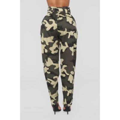 

Womens High Waist Stretch Skinny Pencil Suit Pants Camouflage Trousers Jeggings