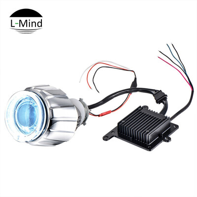 

25 inch Devil Angle Eyes Len H11 H7 H4 Car Xenon Projectors Lens LED Headlight Kit