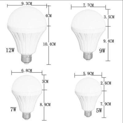 

LED Smart Bulb E27 5W 7W 9W 12W 220V Light Lighting Lamp Emergency Flashlight JJ