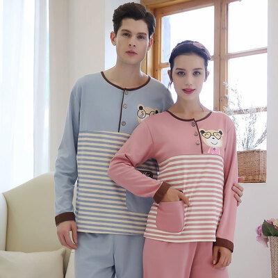 

Антарктика (Nanjiren) WH14B572 Pajamas Главная служба Мужчины и женщины с длинным рукавом Главная Установить Одежда Хлопок Пары Пижамы Дети Медведь XXL
