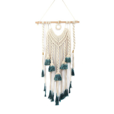 

UpperX Handmade Macrame Wall Hanging Woven Wall Art Macrame TapestryBoho Textile Wall hanging Chic Bohemian Geometric Decor