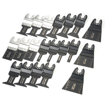 

KKmoon 20pcs Wood Metal Oscillating Multi Tool Quick Release Saw Blade for Dremel Fein Multimaster Makita Bosch Craftsman Porter R