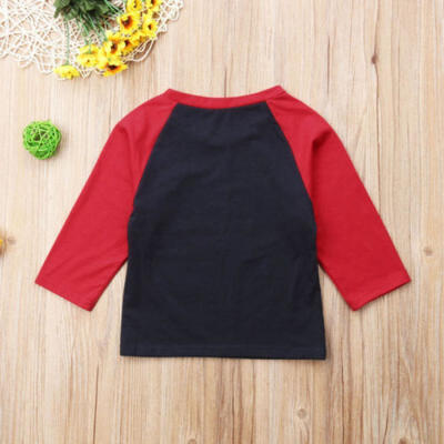 

Kids Toddler Girls Cotton Long Sleeve t-shirt Tops Blouse Christmas Age 1-5Years