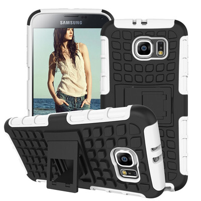 

Fivice Samsung S6G9200 Case TPU anti-fall tire pattern back clip bracket phone case