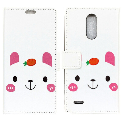 

MOONCASE LG K11 Plus Painted Leather Case - Radish Rabbit