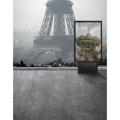 

Eiffel Fog Photo Backdrop 57FT Vinyl Fabric Cloth Digital Printing Photo Background s-2275