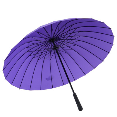 

The United States&the amount of 24 water flowering sunny umbrella creative woman long handle wind umbrella M5013 purple