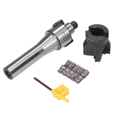 

2" R8-FMB22 Shank Face Shell Mill Arbor 400R 50MM CNC End Milling Cutter 10pcsbox APMT1604 Carbide Inserts T15 Wrench CNC M