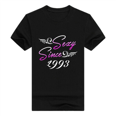 

25th Birthday Gifts idea Sexy Since 1993 25 Years Old Men Tshirt