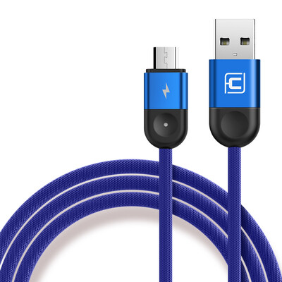 

Cafele USB Micro USB Cable with LED Light Fast Charging Cable Micro USB for Xiaomi Huawei Aluminum Alloy Interface 120cm